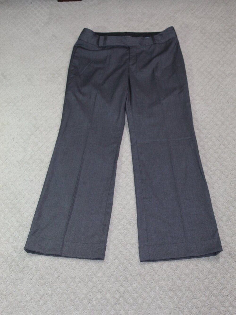 Banana Republic Martin Fit Trouser Womens Size 10 Grey Black Flare Office Career